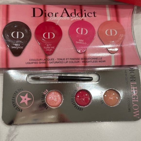 🎟️ Dior Beauty Red Makeup Bag & Lip Samples🙏❤️😊 - Picture 4 of 5